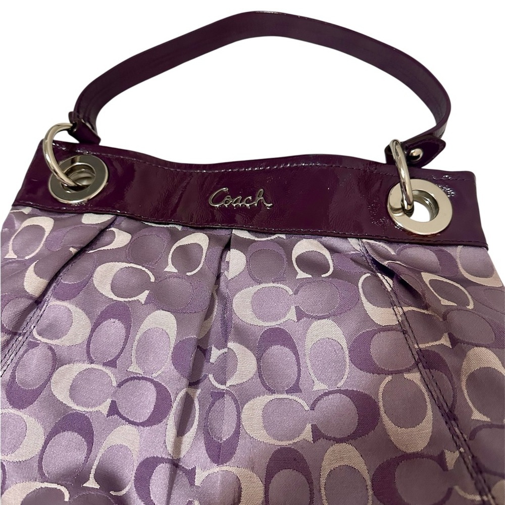 Coach Lavender and Plum Signature Bag